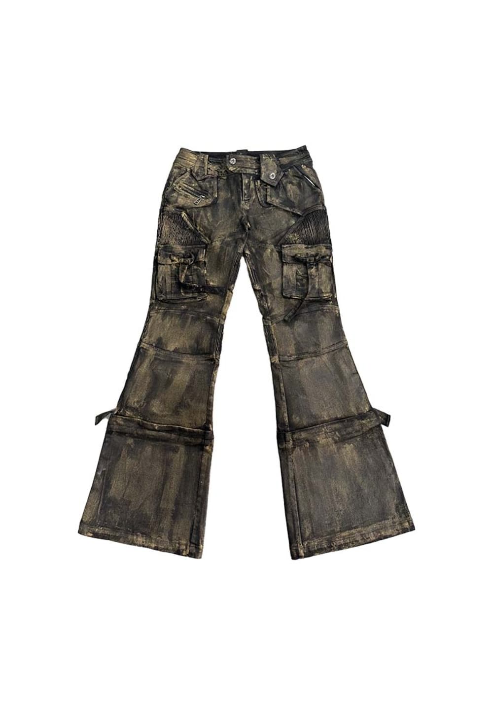 OPEN AESTHETIC丨Layered Gold Jeans - PSYLOS 1, OPEN AESTHETIC丨Layered Gold Jeans, Pants, OPEN AESTHETIC, PSYLOS 1